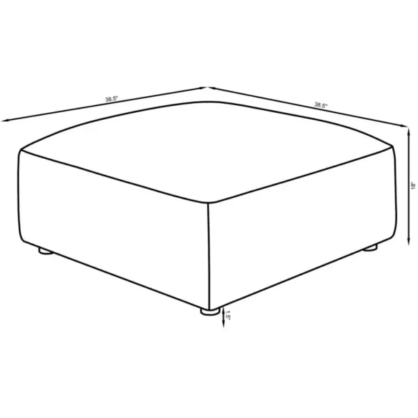 Jennifer Large Square Ottoman By Coaster Furniture - Image 5