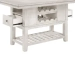 Savile 7 piece White Counter Height Table Set By Homelegance - Image 5