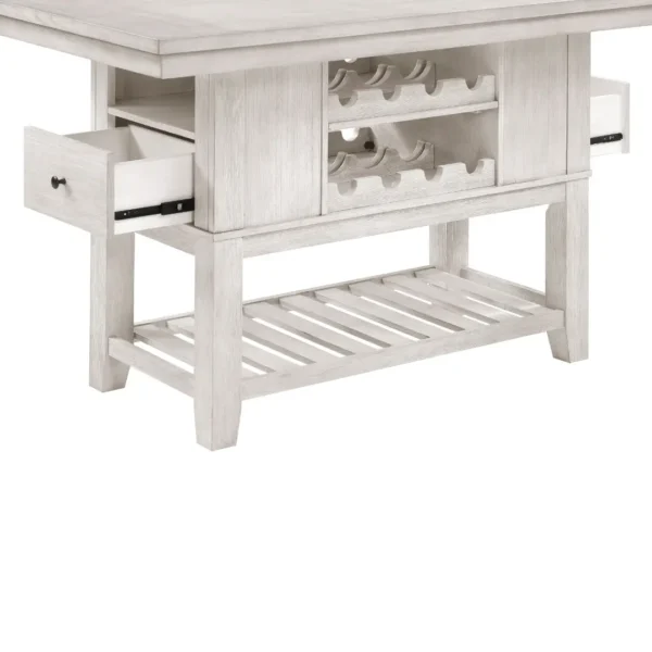 Savile 7 piece White Counter Height Table Set By Homelegance - Image 5