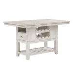 Savile 7 piece White Counter Height Table Set By Homelegance - Image 4