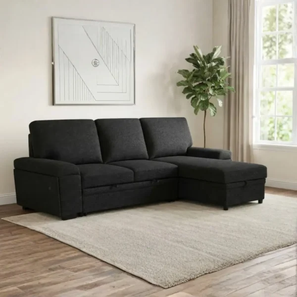 Demko Sectional Sleeper Sofa with Storage By Coaster Furniture - Image 4