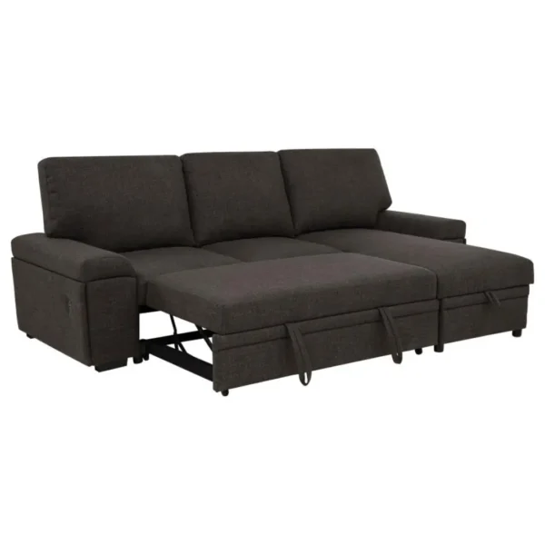 Demko Sectional Sleeper Sofa with Storage By Coaster Furniture - Image 13