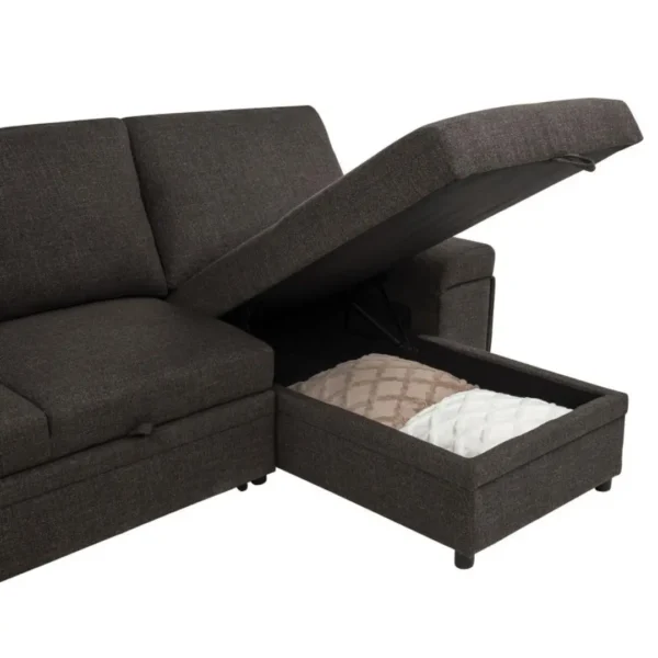 Demko Sectional Sleeper Sofa with Storage By Coaster Furniture - Image 14