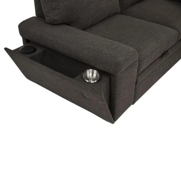 Demko Sectional Sleeper Sofa with Storage By Coaster Furniture - Image 15