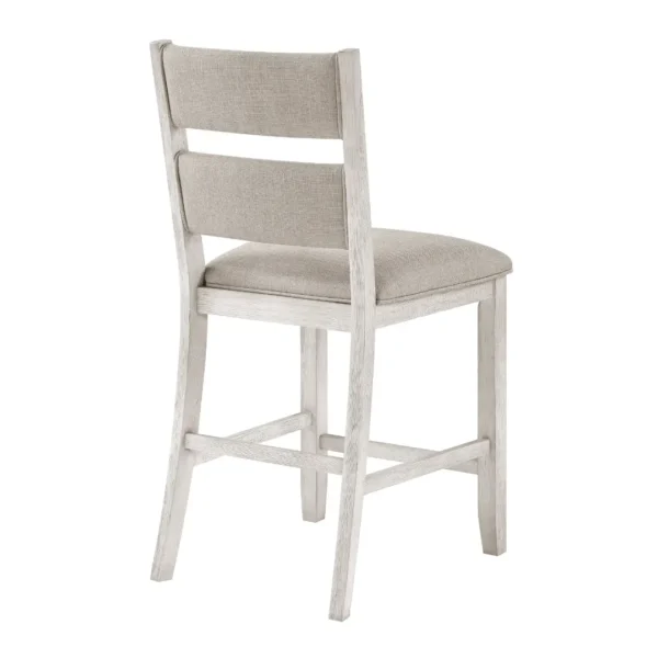 Savile 7 piece White Counter Height Table Set By Homelegance - Image 9
