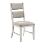 Savile White Transitional Side Chair Set Of 2 By Homelegance - Image 3