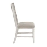Savile White Transitional Side Chair Set Of 2 By Homelegance - Image 4