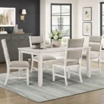 Savile White Transitional Side Chair Set Of 2 By Homelegance - Image 5