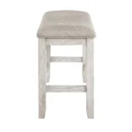 Savile White Counter Height Bench By Homelegance - Image 3