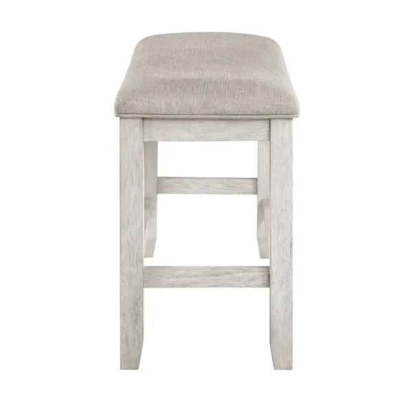 Savile White Counter Height Bench By Homelegance - Image 3