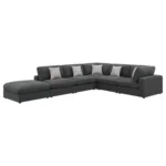 Serene 6-Piece Sectional Sofa L Shape By Coaster Furniture - Image 4