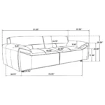 Buxton 2 Piece Leather Sofa Set By Coaster Furniture - Image 6