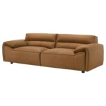 Buxton Orange Leather Sofa By Coaster Furniture - Image 2
