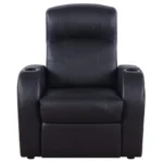 Cyrus Black Recliner Chair By Coaster Furniture - Image 2
