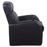 Cyrus Black Recliner Chair By Coaster Furniture - Image 5