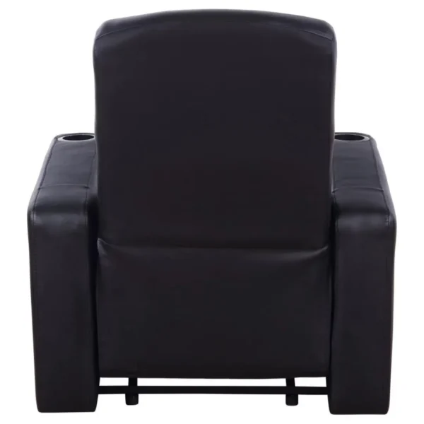 Cyrus Black Recliner Chair By Coaster Furniture - Image 7