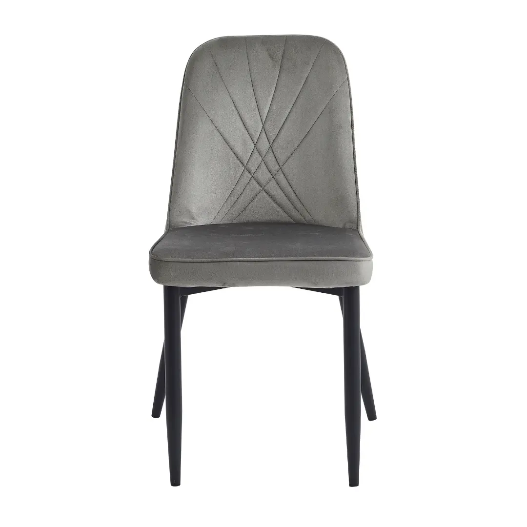 Kira Gray Upholstered Modern Dining Room Chair Set Of 4 By Homelegance | U-Trade Furniture Kira Gray Upholstered Modern Dining Room Chair Set Of 4 By Homelegance - Image 1