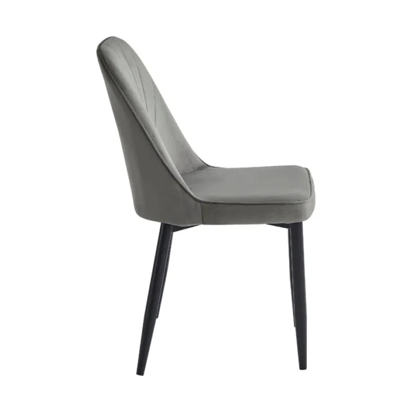Kira Gray Upholstered Modern Dining Room Chair​ Set Of 4 By Homelegance - Image 4