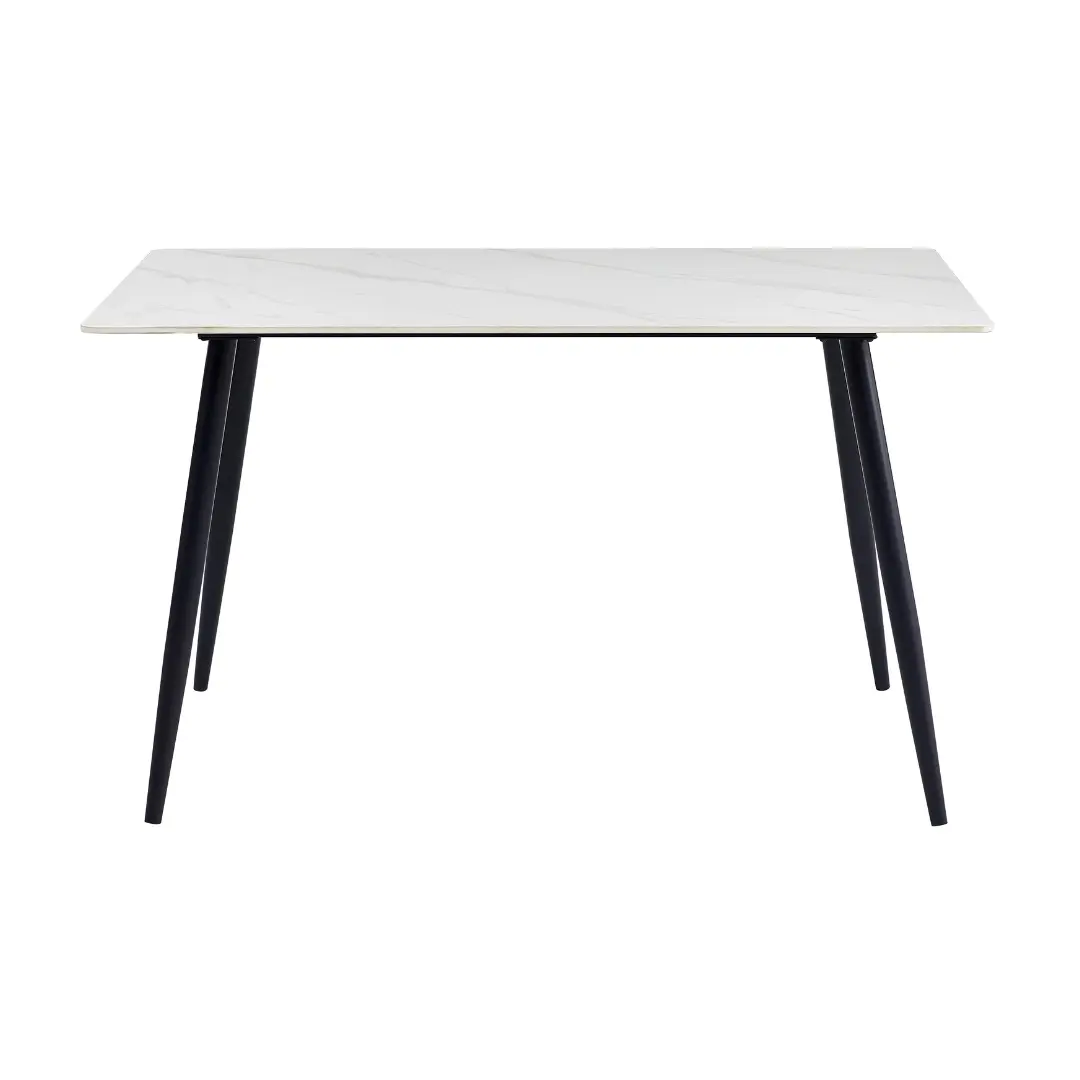 Kira White Stone Top Dining Table By Homelegance | U-Trade Furniture Kira White Stone Top Dining Table By Homelegance - Image 1