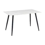 Kira White Stone Top Dining Table By Homelegance - Image 2