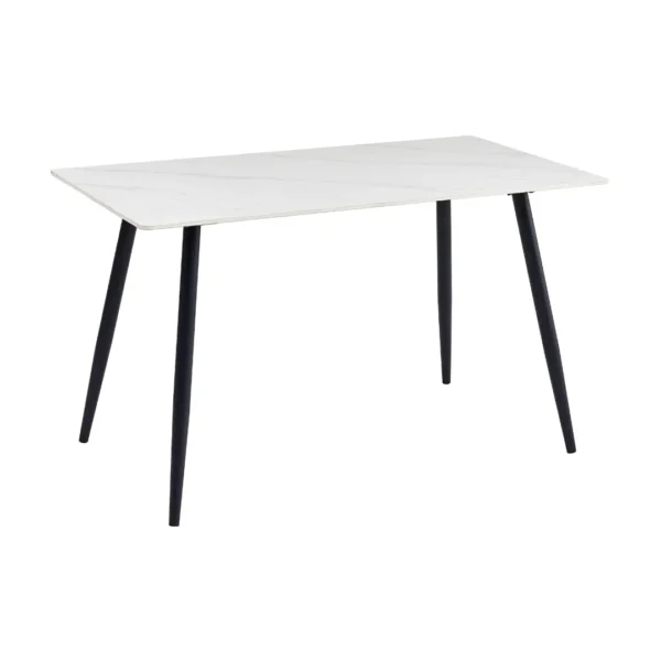 Kira White Stone Top Dining Table By Homelegance - Image 2
