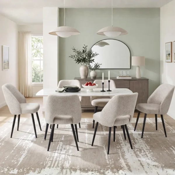 Matea Contemporary Modern Dining Table For 6 By Homelegance - Image 6