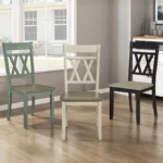 Wooden X Back Dining Chairs