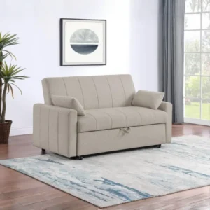 Portland Boucle Upholstered Sleeper Sofa Bed By Coaster Furniture