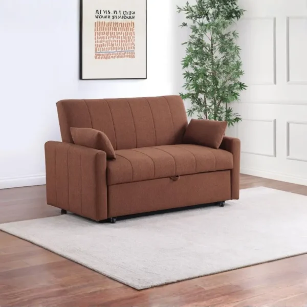 Portland Boucle Upholstered Sleeper Sofa Bed By Coaster Furniture - Image 2