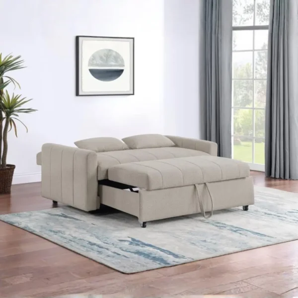 Portland Boucle Upholstered Sleeper Sofa Bed By Coaster Furniture - Image 3
