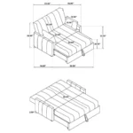 Portland Boucle Upholstered Sleeper Sofa Bed By Coaster Furniture - Image 8