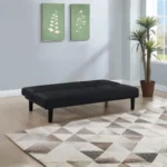 Stanford Black Velvet Sleeper Sofa By Coaster Furniture - Image 2