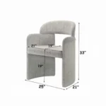 Kyree Upholstered Dining Armchair​ Set of 2 by ACME - Image 7