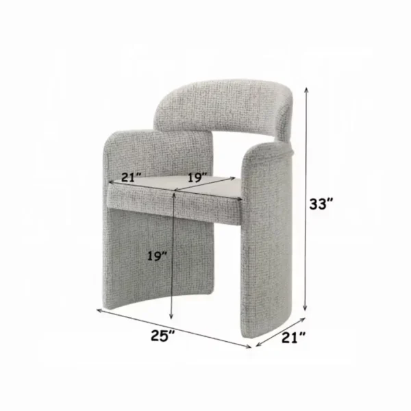 Kyree Upholstered Dining Armchair​ Set of 2 by ACME - Image 7