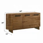 Kyree Walnut Wood Server by ACME - Image 4