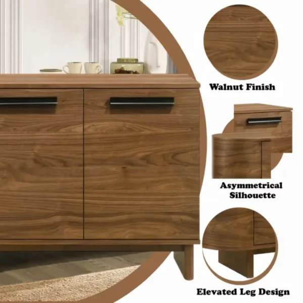 Kyree Walnut Wood Server by ACME - Image 5