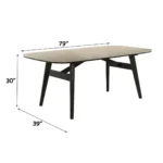 Lark Travertine Dining Table by ACME - Image 5