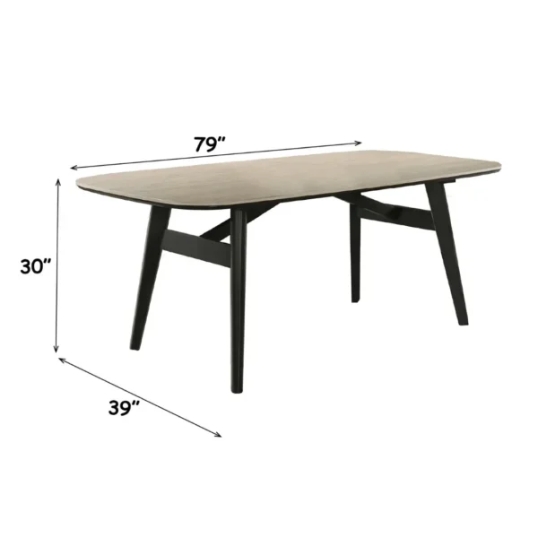 Lark Travertine Dining Table by ACME - Image 5