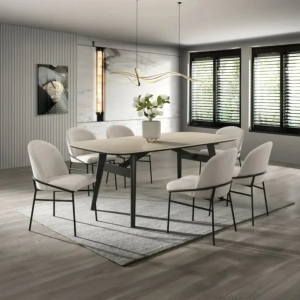 Lark Travertine Dining Table by ACME - Image 6