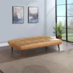 Jenson Tufted Convertible Leather Sofa Bed By Coaster Furniture - Image 3