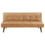 Jenson Tufted Convertible Leather Sofa Bed By Coaster Furniture - Image 4