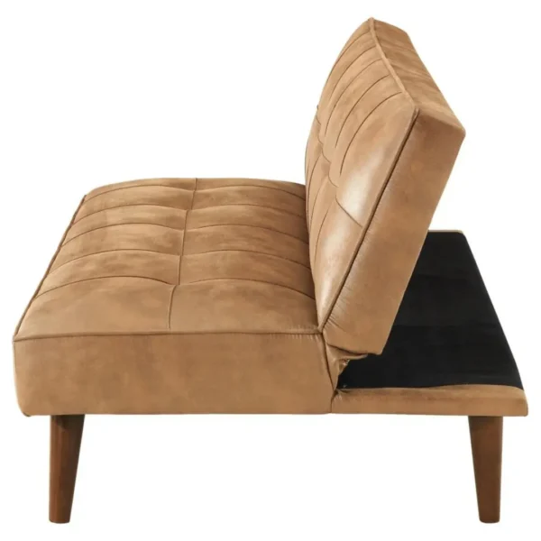 Jenson Tufted Convertible Leather Sofa Bed By Coaster Furniture - Image 6