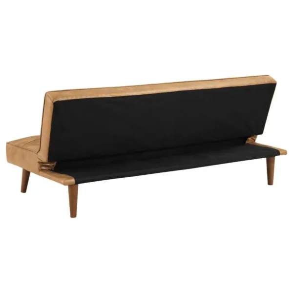 Jenson Tufted Convertible Leather Sofa Bed By Coaster Furniture - Image 7