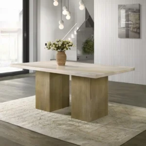 Olinda Natural Marble Dining Table by ACME