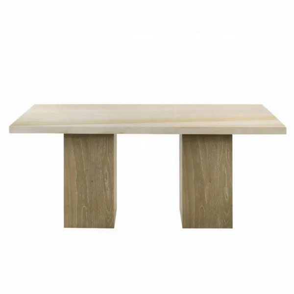Olinda Natural Marble Dining Table by ACME - Image 2