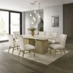 Olinda Natural Marble Dining Table by ACME - Image 5