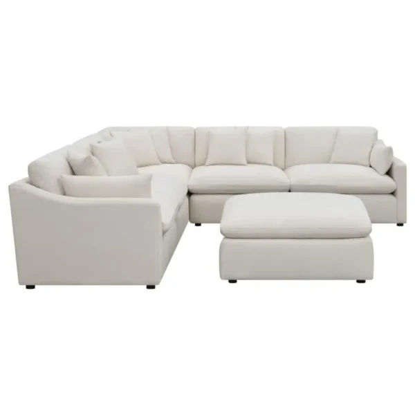 Hobson 6-Piece Upholstered Sectional Sofa By Coaster Furniture - Image 3