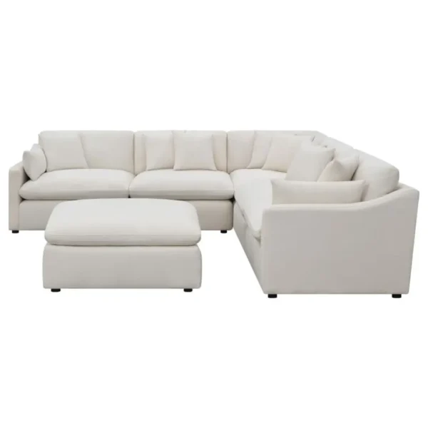Hobson 6-Piece Upholstered Sectional Sofa By Coaster Furniture - Image 4