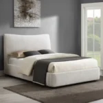 Renee Beige Upholstered Bed by ACME