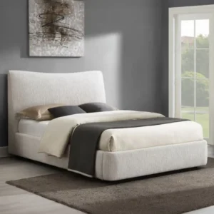 Renee Beige Upholstered Bed by ACME